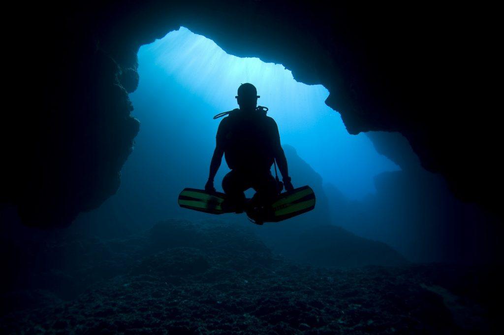 First Cathedral cave diving
